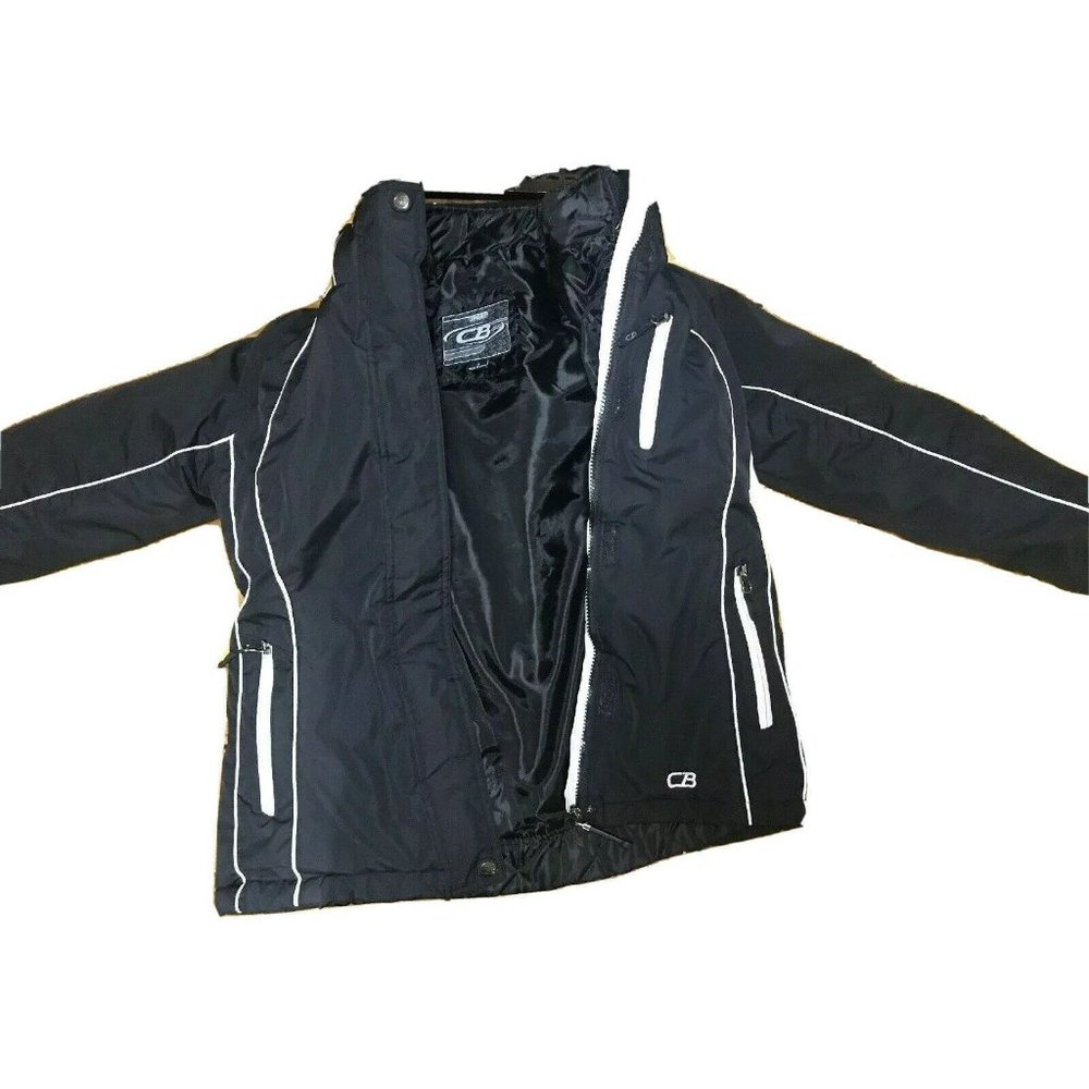 CB Sports Women Jacket System 3-in-1 Winter Coat Small S Black White Used - Picture 2 of 11